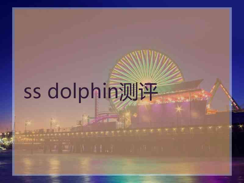 ss dolphin测评 ss dolphin测评