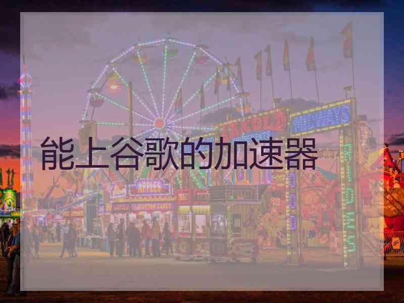 能上谷歌的加速器 能上谷歌的加速器