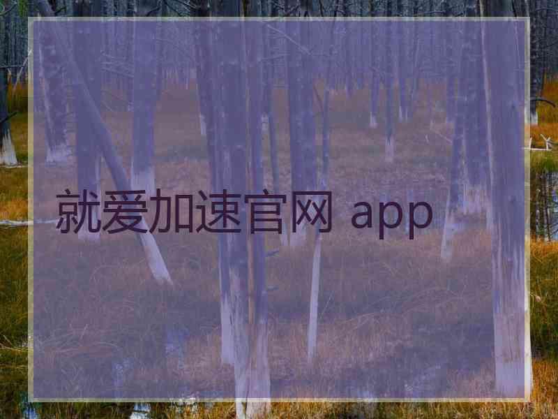 就爱加速官网 app 就爱加速官网 app