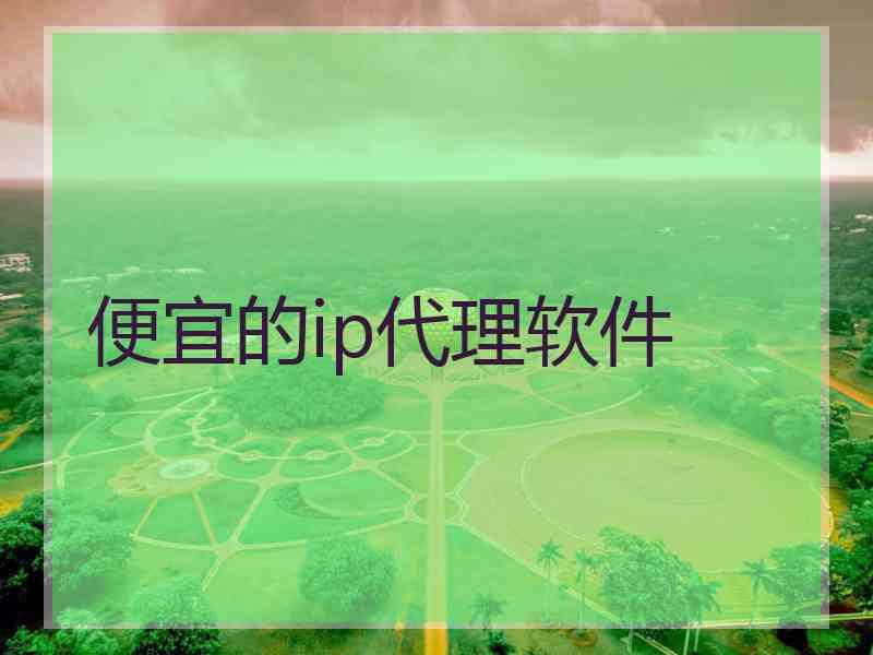 便宜的ip代理软件 便宜的ip代理软件