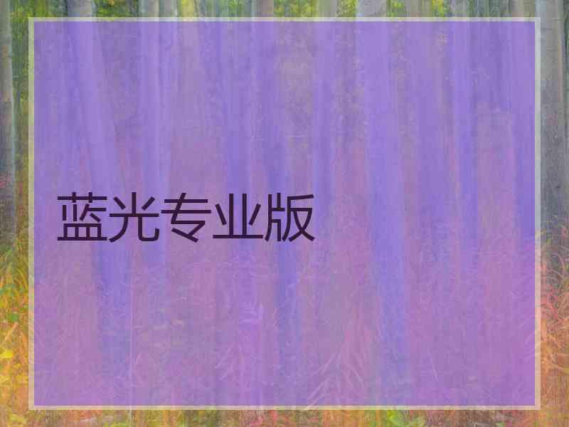 蓝光专业版