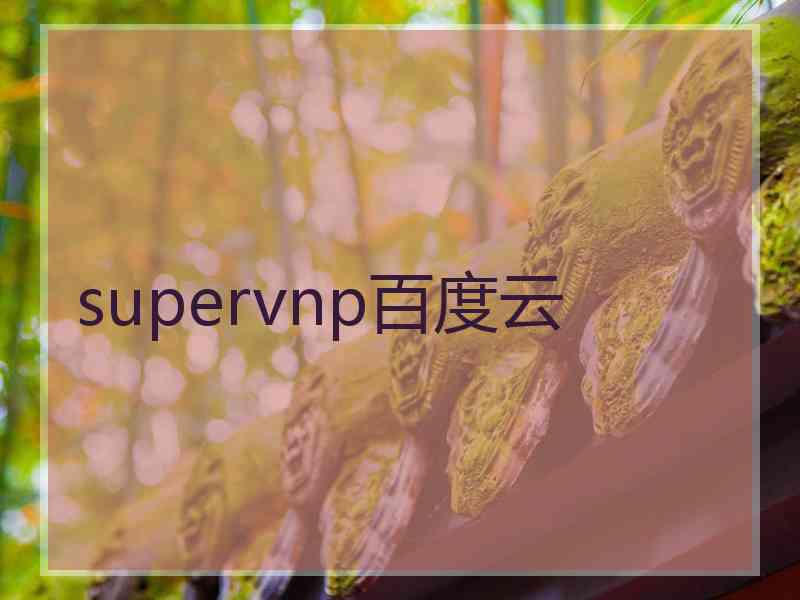 supervnp百度云