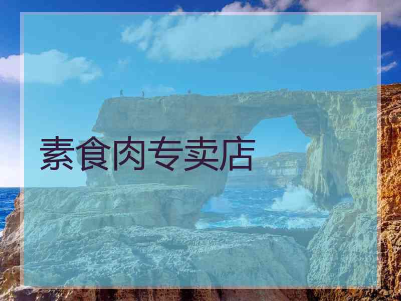 素食肉专卖店