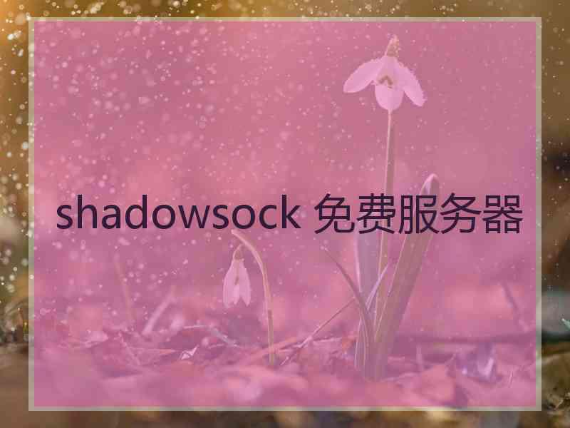 shadowsock 免费服务器