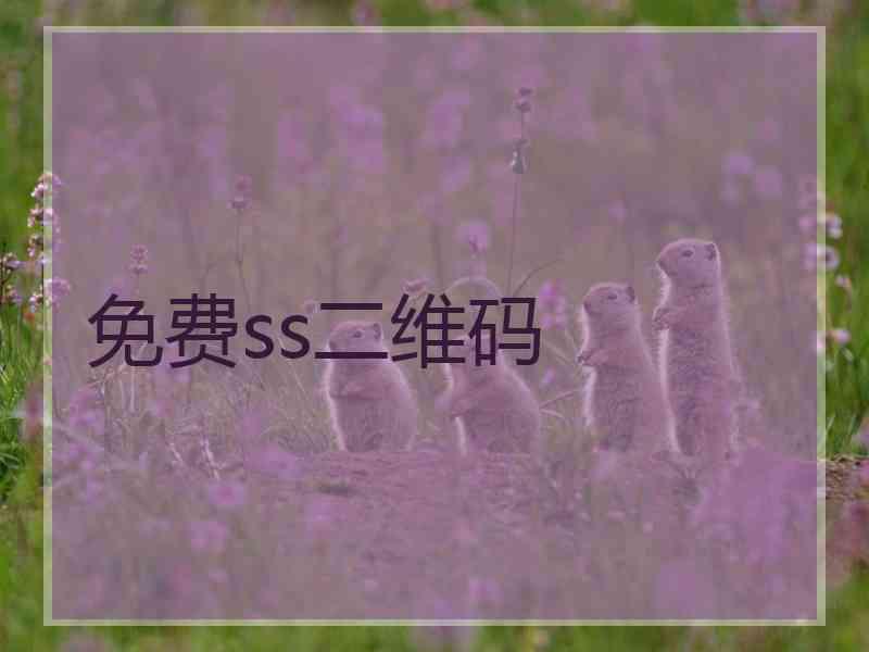 免费ss二维码