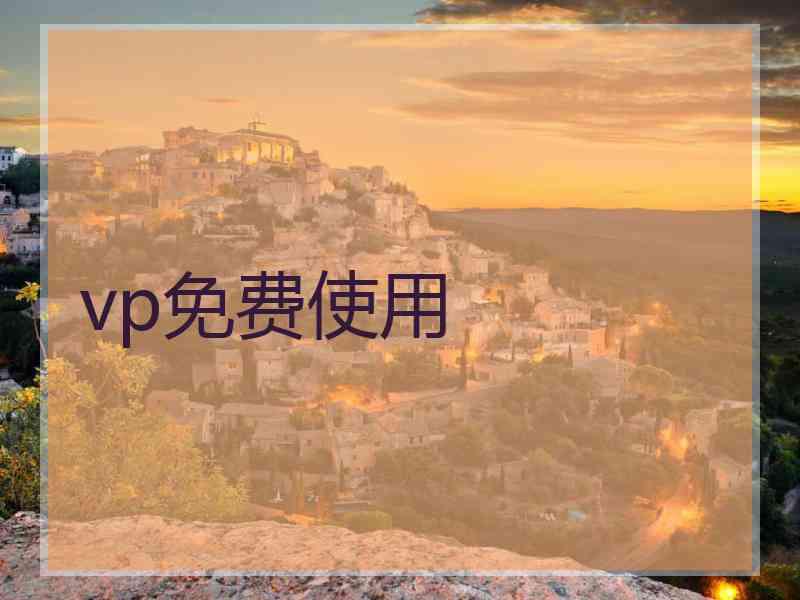 vp免费使用