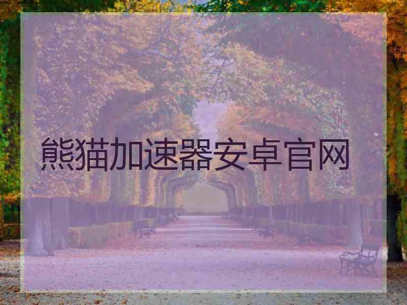 熊猫加速器安卓官网