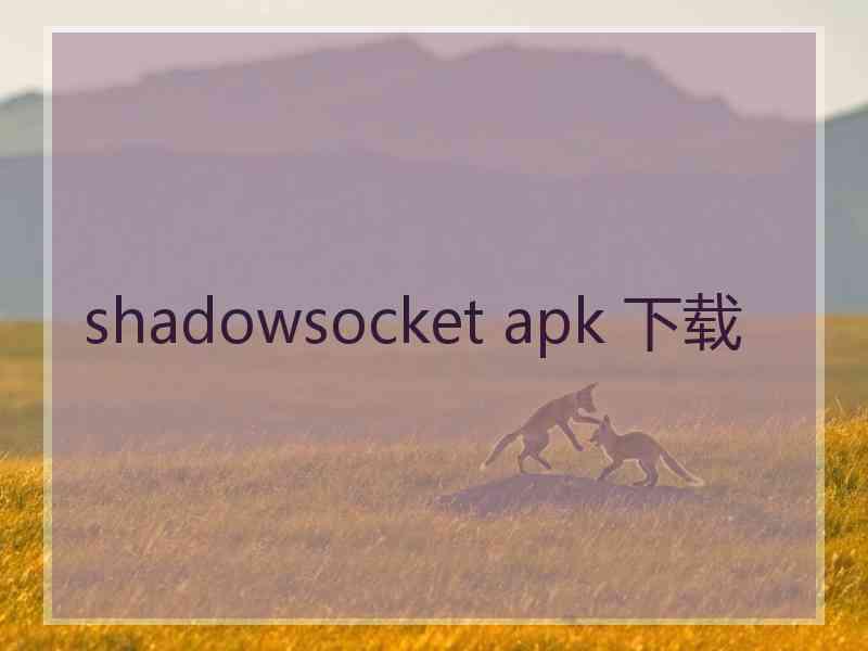 shadowsocket apk 下载