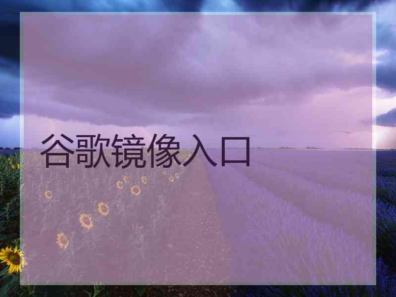 谷歌镜像入口