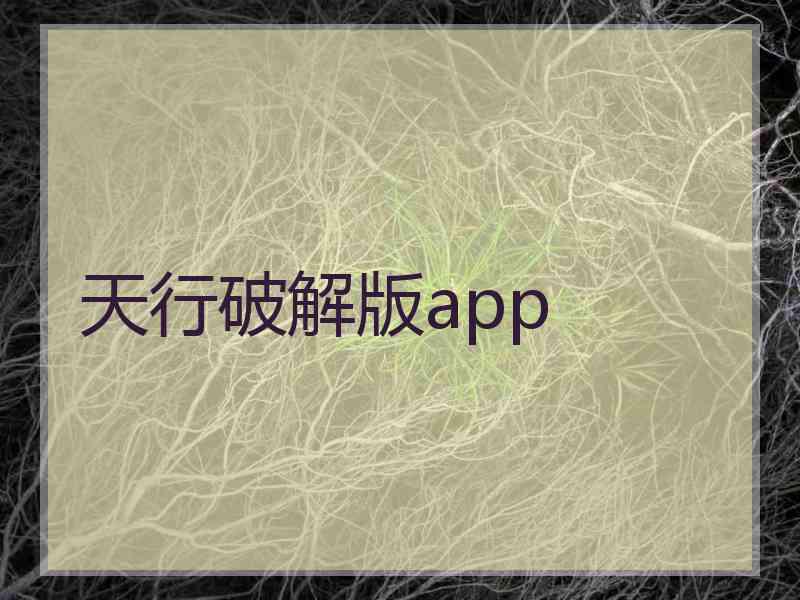 天行破解版app