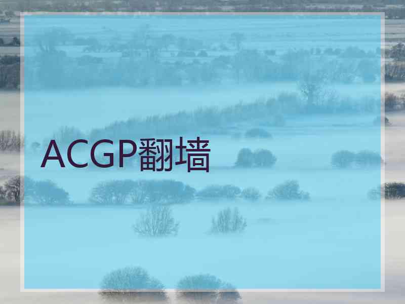 ACGP翻墙