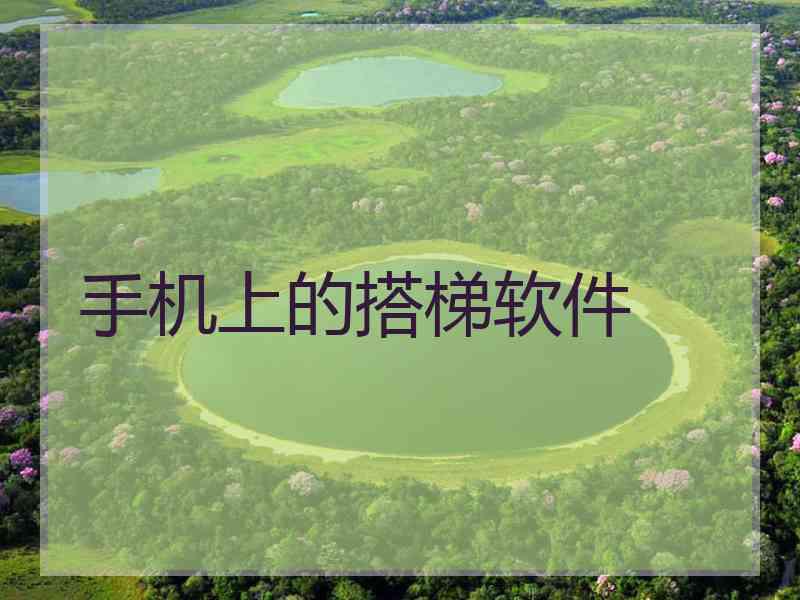 手机上的搭梯软件