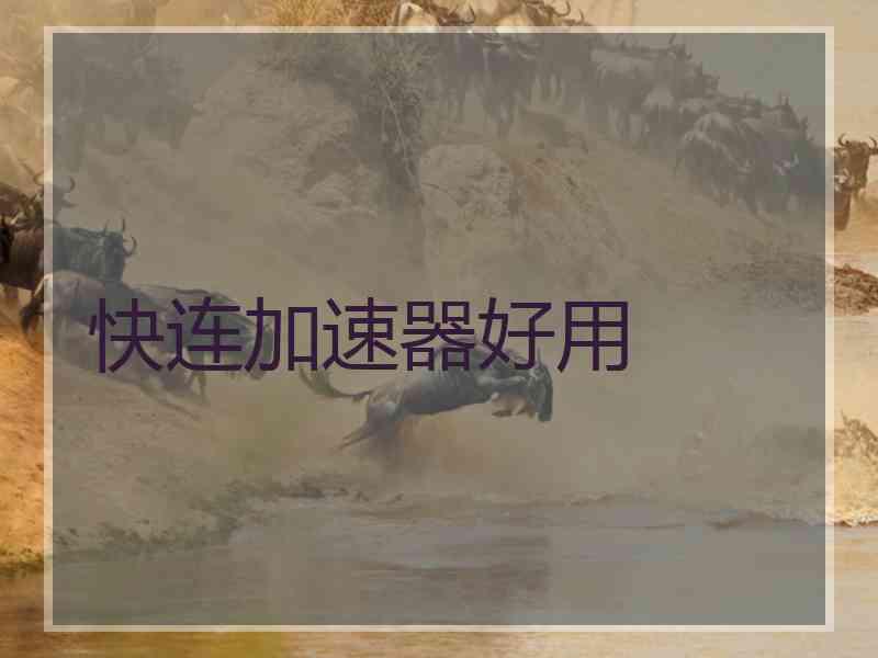 快连加速器好用