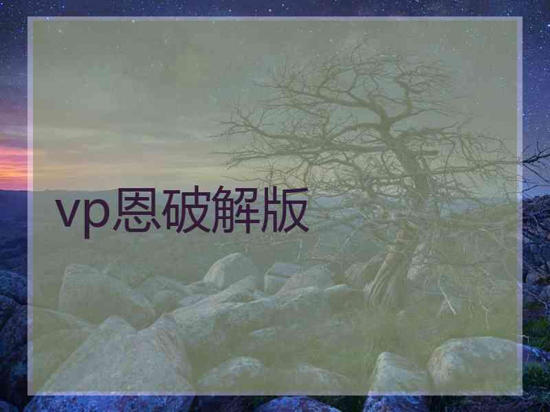 vp恩破解版