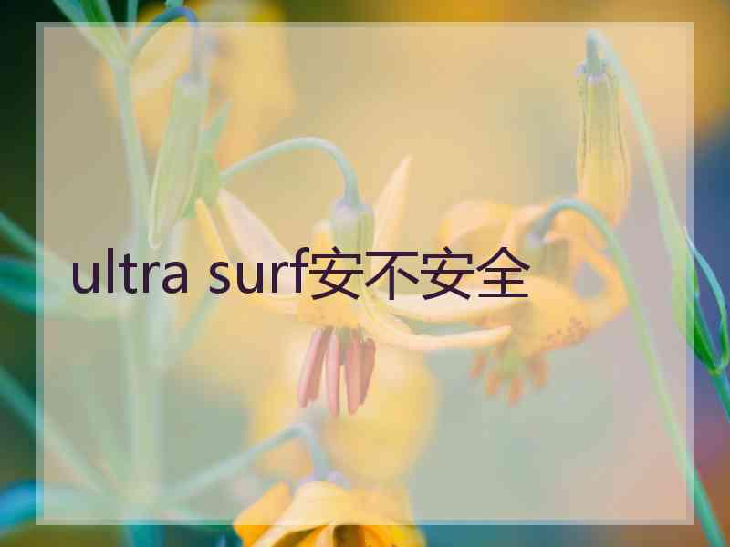 ultra surf安不安全