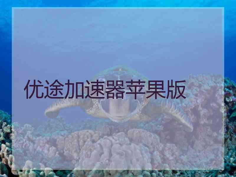 优途加速器苹果版
