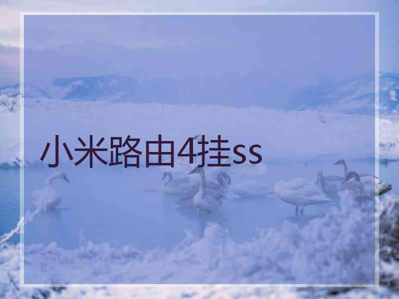 小米路由4挂ss