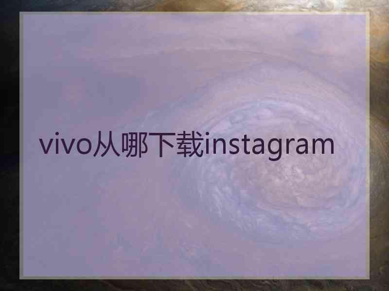 vivo从哪下载instagram