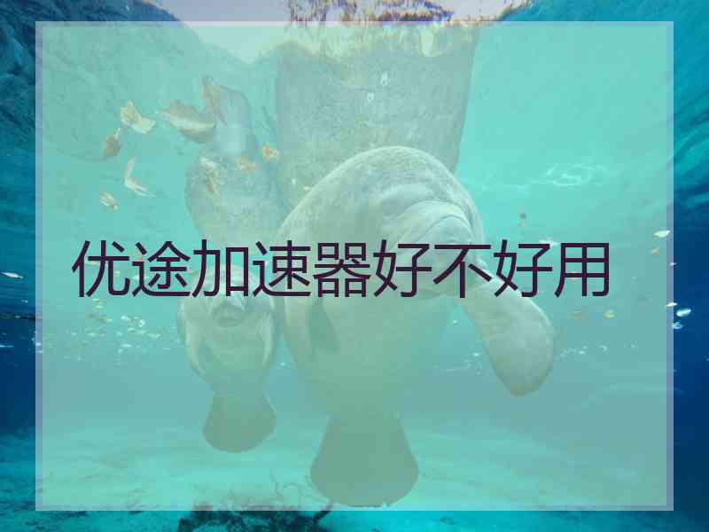 优途加速器好不好用