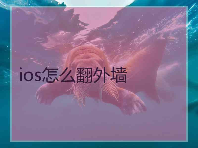 ios怎么翻外墙
