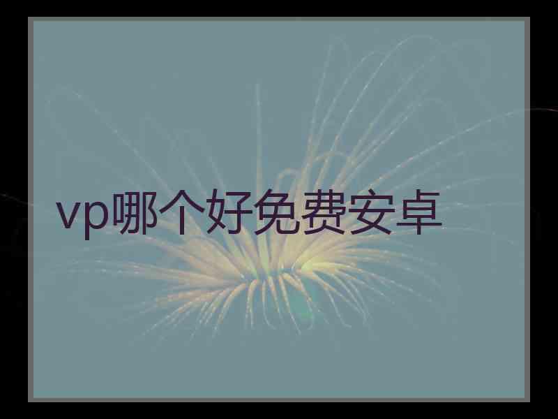 vp哪个好免费安卓