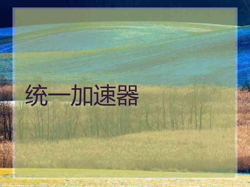 统一加速器