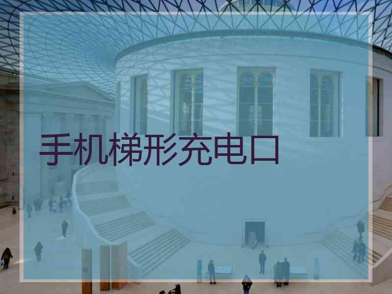 手机梯形充电口