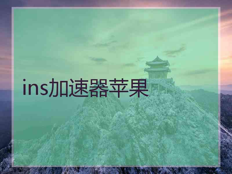 ins加速器苹果
