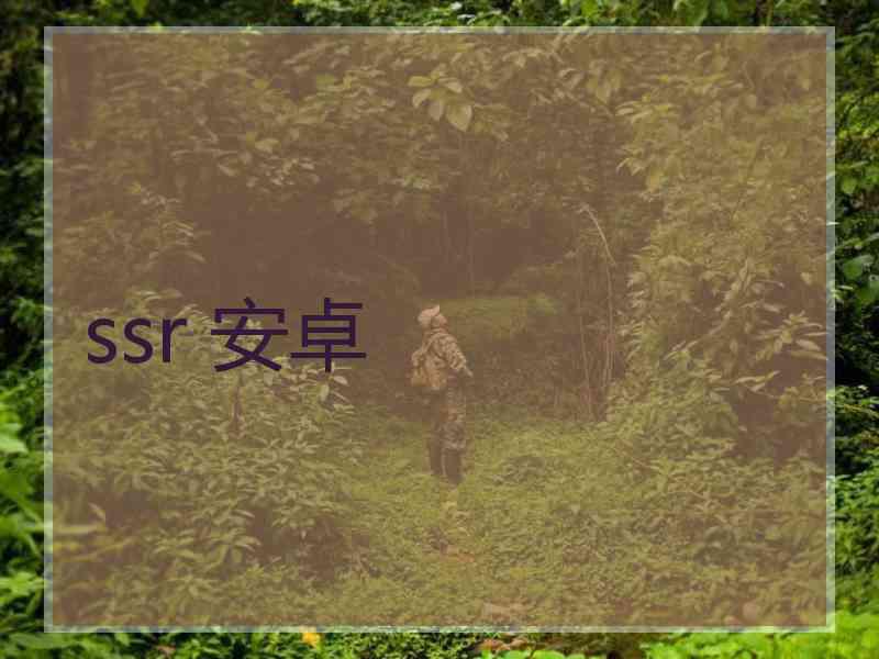 ssr 安卓