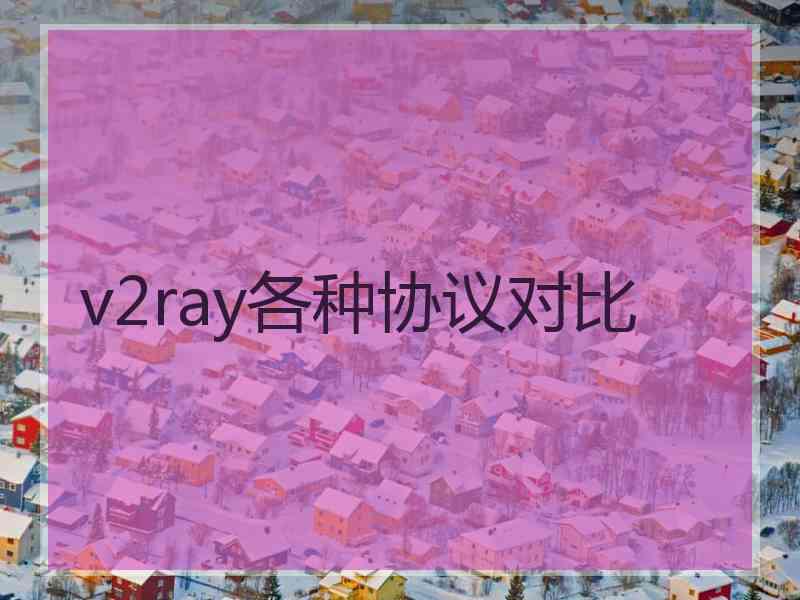 v2ray各种协议对比