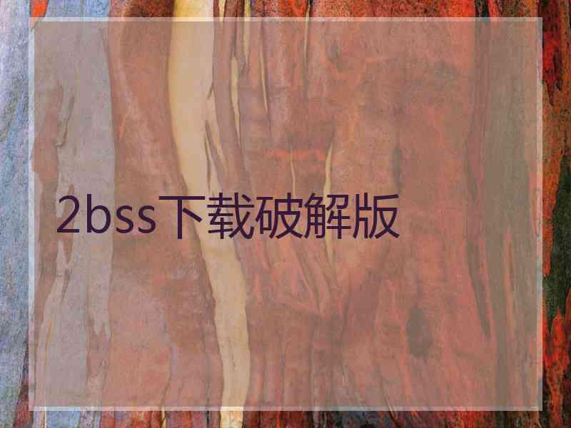 2bss下载破解版