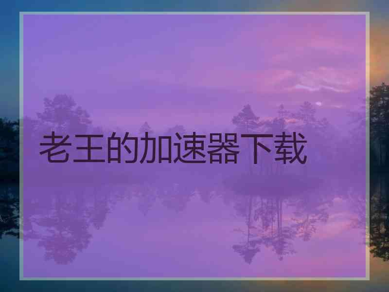 老王的加速器下载