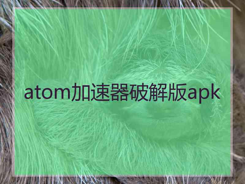 atom加速器破解版apk