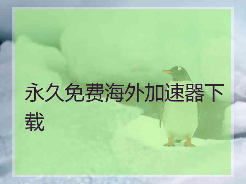 永久免费海外加速器下载