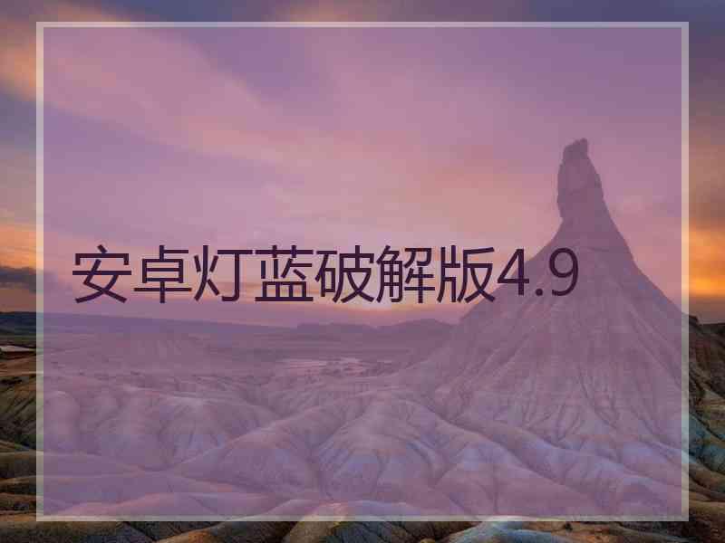 安卓灯蓝破解版4.9