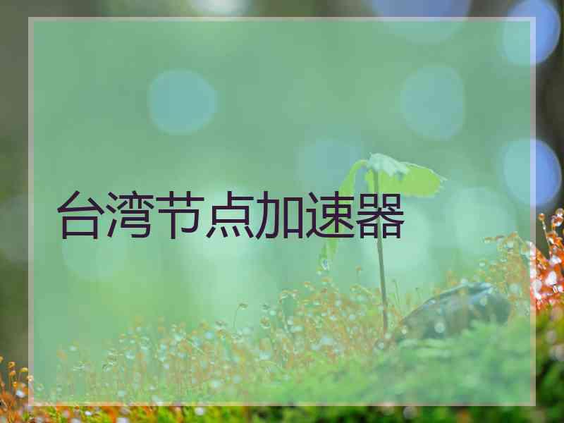 台湾节点加速器