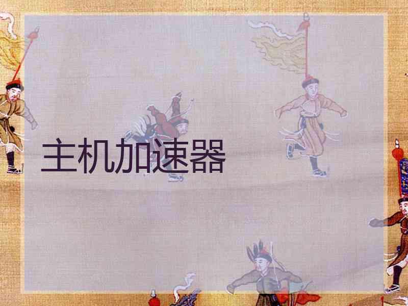 主机加速器