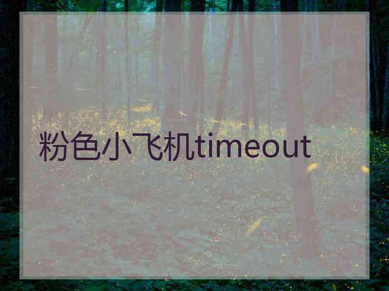 粉色小飞机timeout