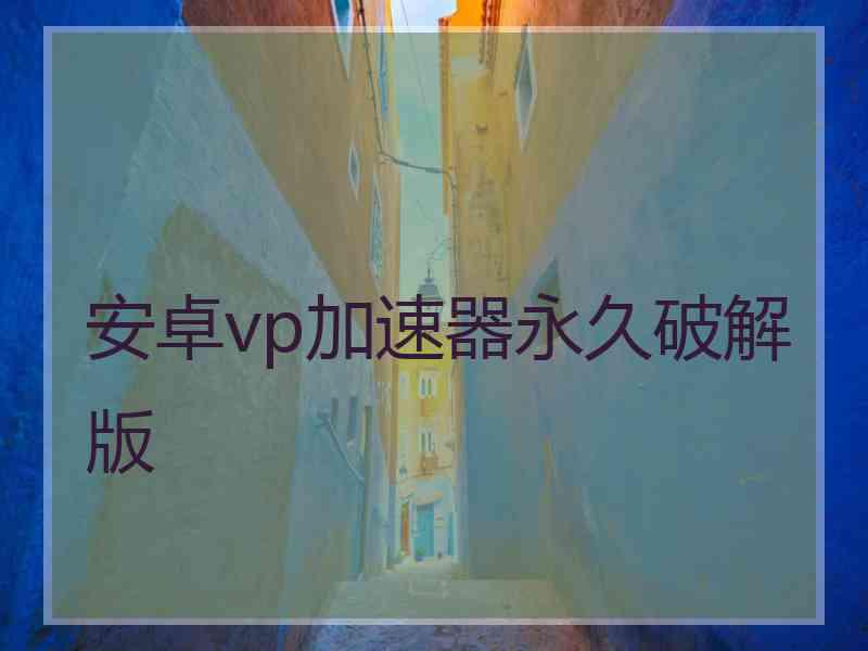 安卓vp加速器永久破解版
