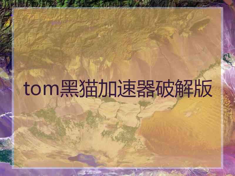 tom黑猫加速器破解版