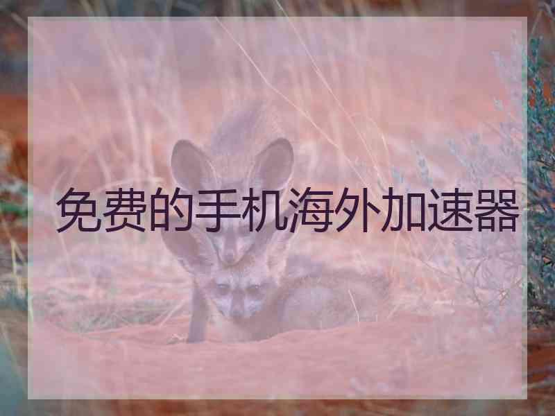 免费的手机海外加速器