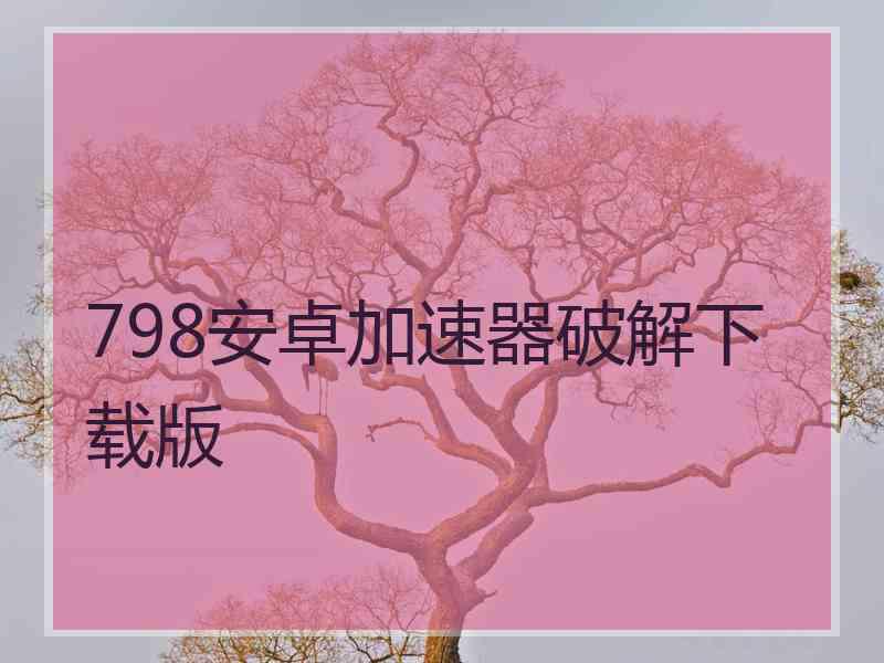 798安卓加速器破解下载版