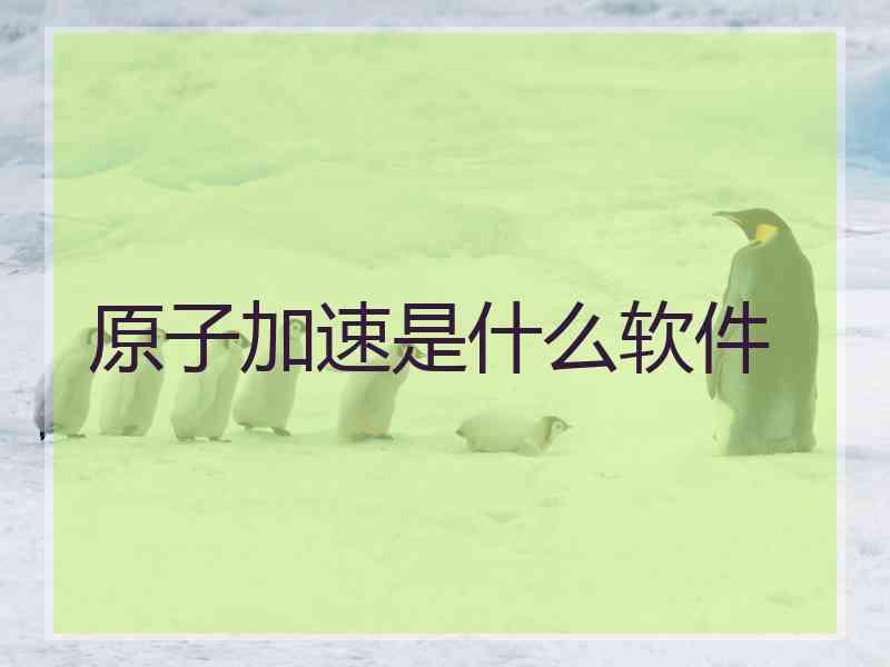 原子加速是什么软件