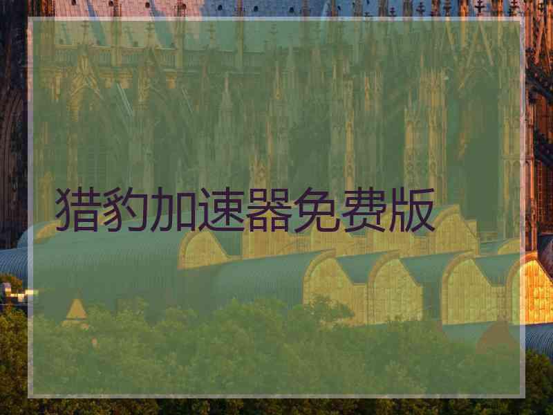猎豹加速器免费版