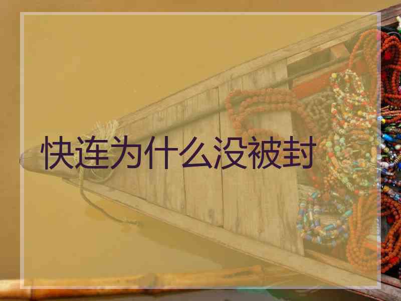 快连为什么没被封