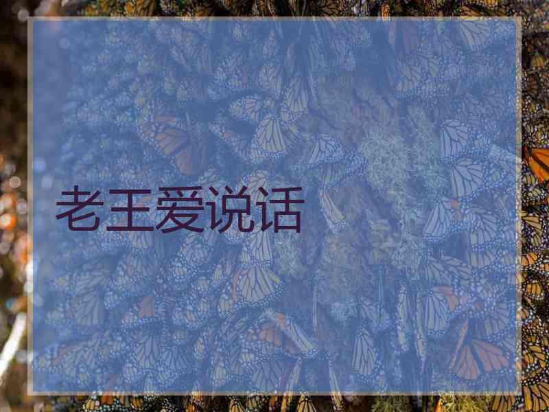 老王爱说话