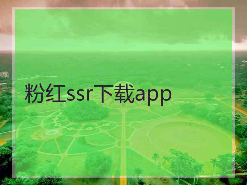 粉红ssr下载app