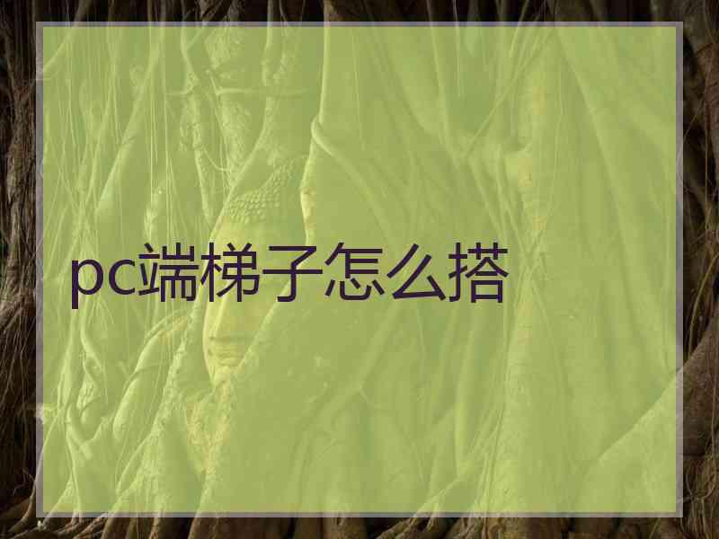 pc端梯子怎么搭