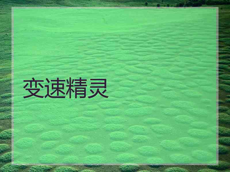 变速精灵
