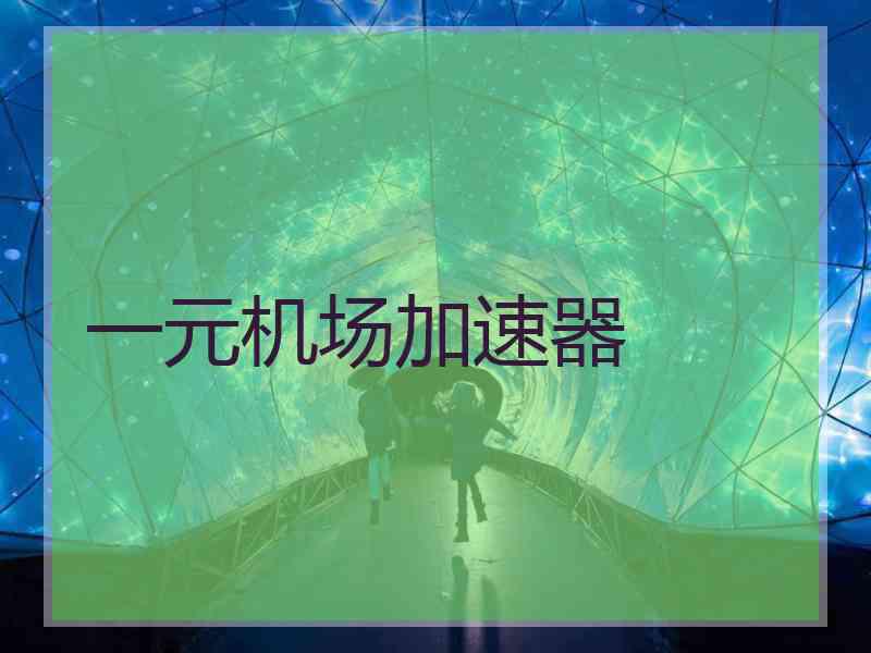 一元机场加速器